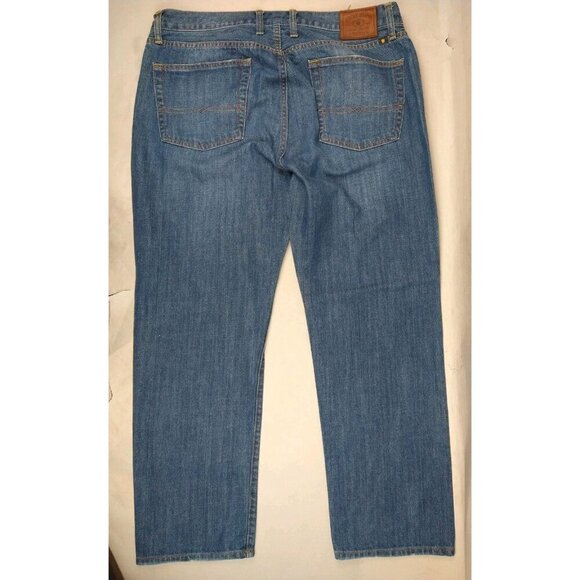 Lucky Brand 221 Original Straight Blue Cotton Denim Jeans 38 x 32 NICE - Picture 8 of 13